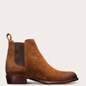 Tecovas The Chance Rust Suede Chelsea Boots Men's 9 / Women’s 11 Wide